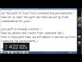 Set up Java path from command line permanently