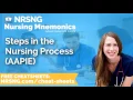 Steps in the Nursing Process AAPIE Nursing Mnemonics Nursing School Study Tips
