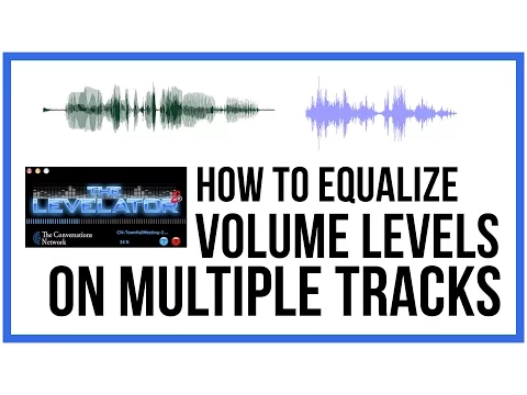 Download MP3 How To Equalize Volume Levels On Multiple Audio Tracks - FREE and EASY
