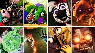 FNAF Security Breach Vs Ruin DLC - All Animatronics Destroyed By Gregory And Cassie