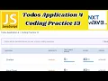 Todos Application 4 Coding Practice 13 Answers JavaScript NxtWave CCBP 4 0