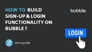 how to build signup u0026 login functionality in bubble