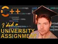 I did a C University Assignment