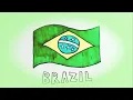 How to Draw the Brazilian Flag - Best Art for Kids colour
