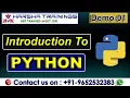Python Demo 01 Introduction to Python Programming Python Tutorial for Beginners