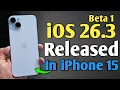 Lagu iOS 26.3 Beta 1 Released - What's New in iPhone 15