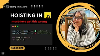 Hoisting in JavaScript var let const Temporal Dead Zone Explained JS Interview Questions