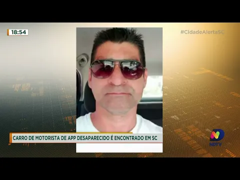 Carro de motorista de app desaparecido é encontrado em SC