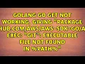 exec git executable file not found in PATH
