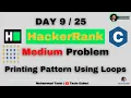 Printing Pattern Using Loops HackerRank Tasin Coder