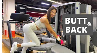 butt u0026 back real workout in the gym by juli kruchkova