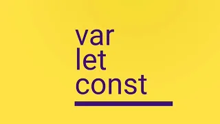 Javascript var vs let vs const - variable declaration