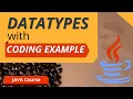 DataTypes in JAVA with Coding Example - Hindi