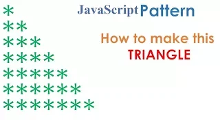 FamilySome Programming - Star triangle Pattern in JavaScript