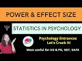 Power Effect Size Statistics in Psychology Psychology Entrances Mind Review