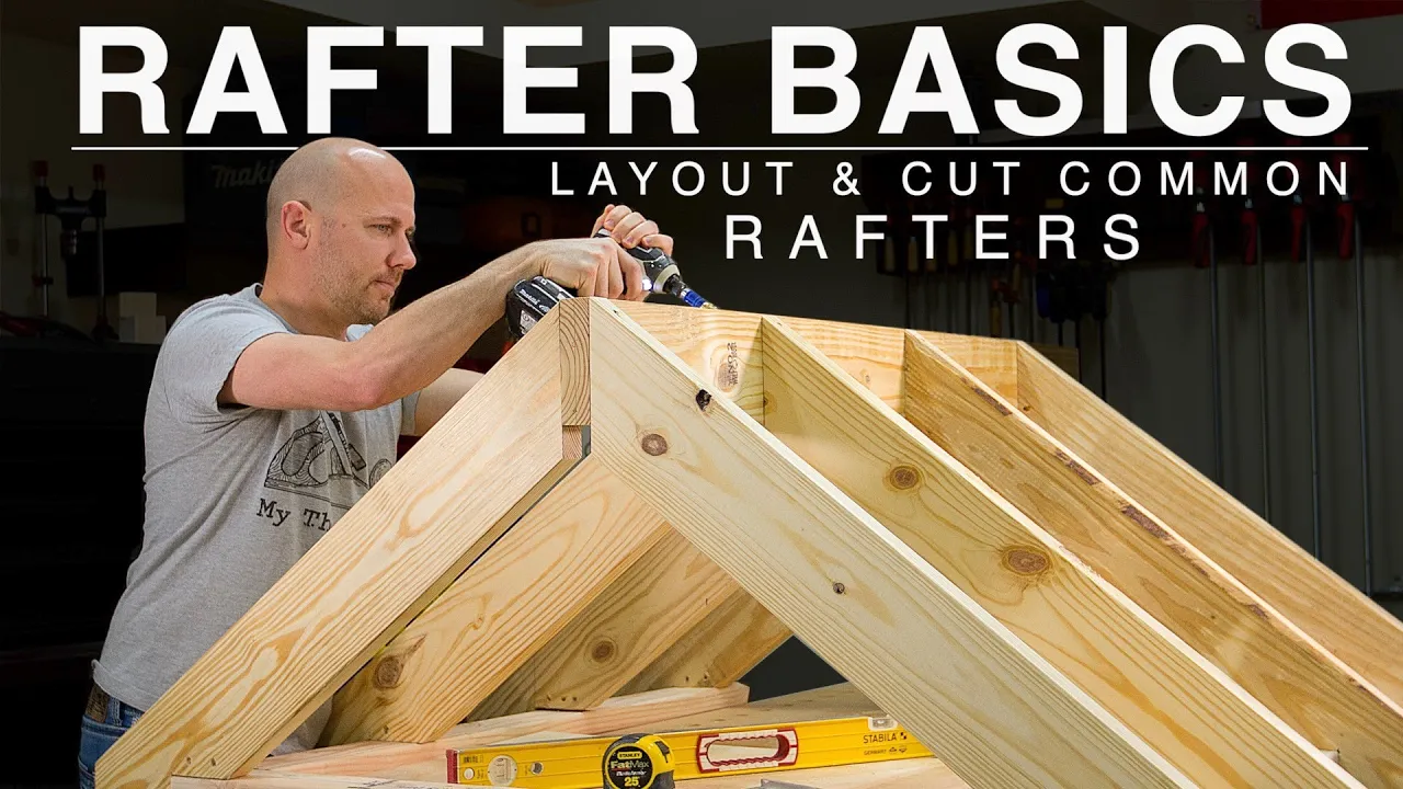 Beginner Rafter Layout | Speed Square | Common Rafter