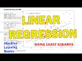 Linear Regression using Least Squares in Python - Machine Learning basics
