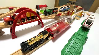 BRIO wooden toys! We built a track and played with friends!