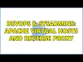 DevOps SysAdmins Apache virtual hosts and reverse proxy 2 Solutions