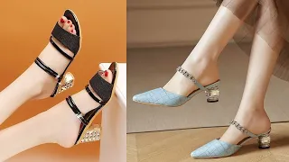 New Collection High Heels Sandals Best Slip On Shoes احذية كعب عالي للبنات Shoes For Women 