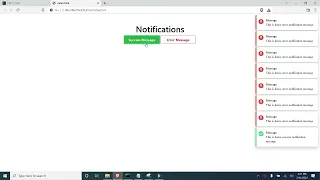 Dynamic Alert Notification using HTML CSS And Javascript Source Code