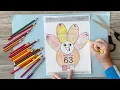 Thanksgiving Turkey Math Craft 4th Grade Multiplication Practice Worksheets 2 Digit by 2 Digit