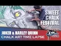 Joker Harley Chalk Art Time Lapse Sweet Chalk Festival 2016
