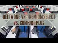 Delta One vs Premium Select vs Comfort Plus