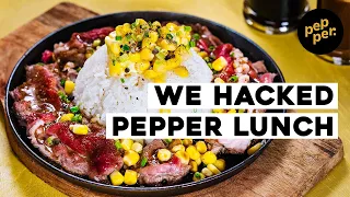 Pepper Lunch Beef Pepper Rice Recipe How to Make the Sizzling Plate at Home Food Hack Pepper ph