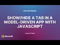 a Tab in a Model-Driven App Form using JavaScript
