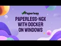 DMS Paperless NGX with Docker in Windows Installation Instructions Tips EN