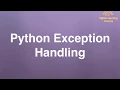 63 Python Exception Handling Online Training Download app from below link