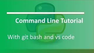 Command Line tutorial with Git Bash Python tutorial 4
