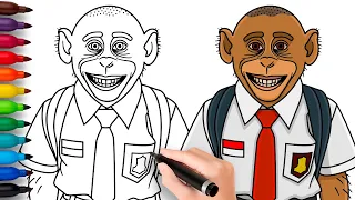 how to draw dul dul dul dul dul gundul kuntul italian brainrot animals easy step by step drawing