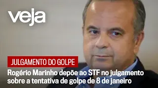 Senator Rogério Marinho testifies before the Supreme Federal Court in the trial on the attempted ...