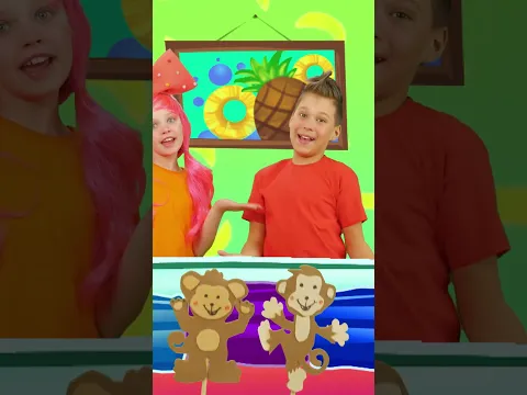 🐒🎵 Five Little Monkeys Song | Kids Singing Fun 🌈✨#abcd #babysongs #kidssongs #childrensongs