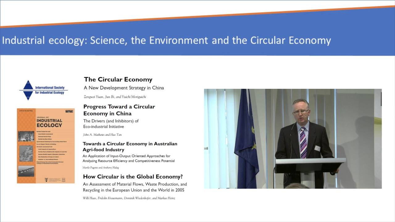Chris Kennedy-Industrial Ecology: Science, the Environment and the Circular Economy