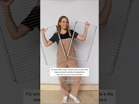 Olha essa Ideia com  GRADES de GELADEIRA! DIY DO LIXO AO LUXO