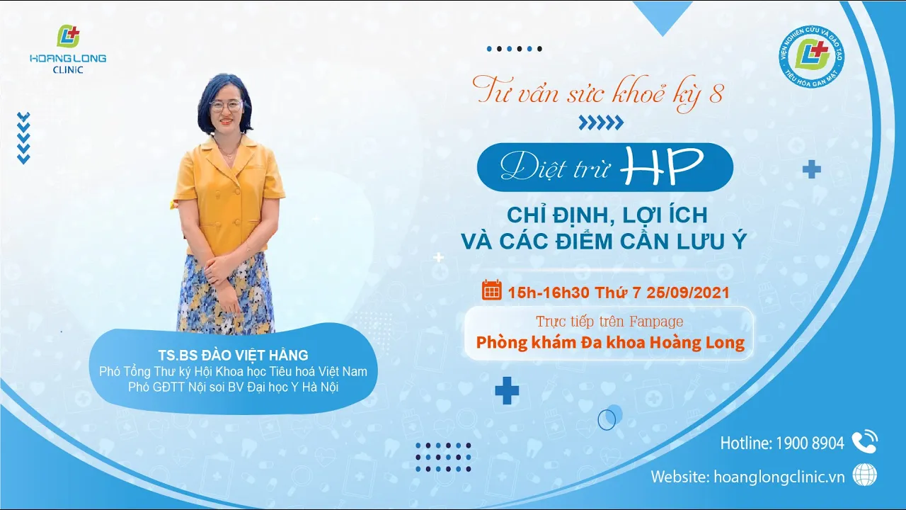 TƯ VẤN ONLINE KỲ 8: DIỆT TRỪ HP – CHỈ ĐỊNH, LỢI ÍCH VÀ CÁC ĐIỂM CẦN LƯU Ý