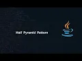 Java Half Pyramid Star Pattern Nested For Loop Pattern Program Part-12