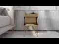 HOMARY Modern Gold Nightstand