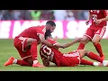 Jamal Musiala collapses vs RB Leipzig vs Bayern Munich BUT Ismael Saibari catches Him to save him