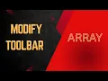AutoCAD Tutorial for Beginners - MODIFY TOOLBAR ARRAY