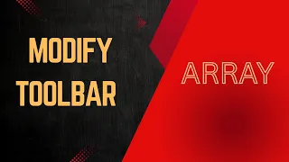 AutoCAD Tutorial for Beginners - MODIFY TOOLBAR ARRAY