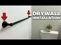 How To Install a Stronger Towel Bar - Drywall Installation