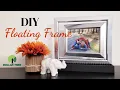 DIY Floating Picture Frame Dollar Tree DIY