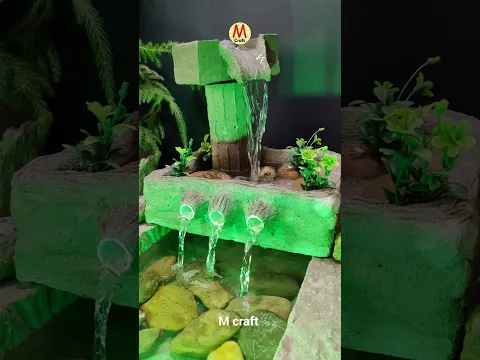 Handmade fountain waterfall ⛲🌿