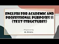 EAPP - Text Structures
