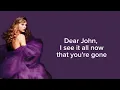 TAYLOR SWIFT - Dear John Taylor s Version