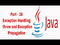 Exception Handling throw and Exception Propagation in Java Learn Java in Tamil Part - 38
